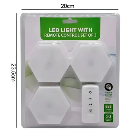 Luz Led X 3 Lámpara Adhesiva